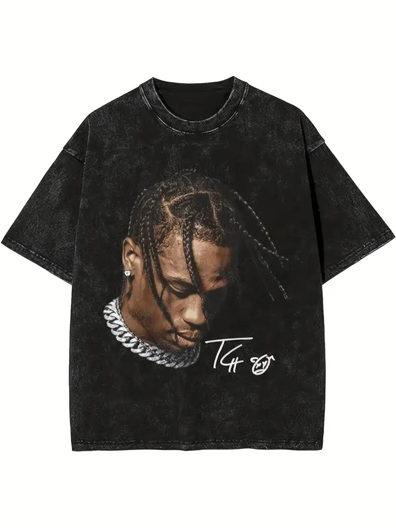 Travis Scott Oversized T-shirt - Round Neck