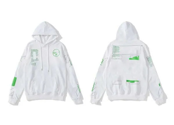 Off-White Labeled White/Green Hoodie