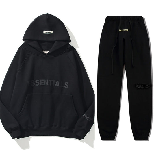 Black Fear of God Essentials Tracksuit